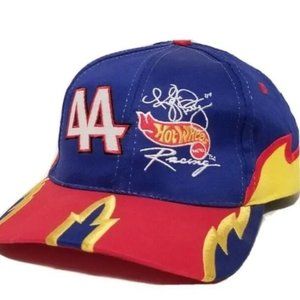 Vintage 90s Kyle Petty Logo 7 Flame Hat Cap NASCAR Hot Wheels Racing #44